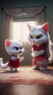 Cute kitten of cat wants to play football with her brother kitten #cat #cutecat#catlover