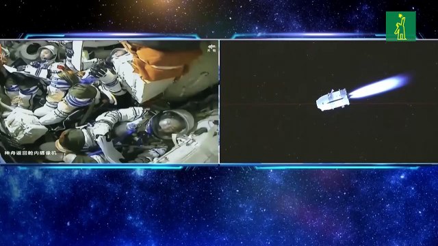 Astronautas chinos regresan a la Tierra tras permanencia de 6 meses en estación espacial