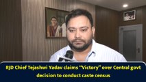 RJD Chief Tejashwi Yadav claims “Victory” over Central govt decision to conduct caste census