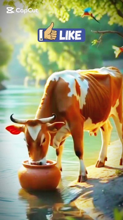 Monkeys and cow
