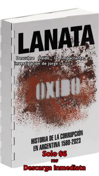 Descubre Óxido, la impactante investigación de Jorge Lanata que desentraña cinco siglos de corrupción en Argentina. Desde el Virreinato hasta el presente, este eBook te llevará por un recorrido hi