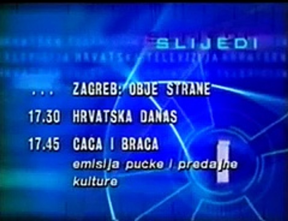 HRT 1 2003. - TV raspored