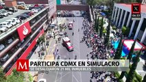 Así se vivió el Simulacro Nacional 2025 en CdMx; se desalojaron 21 mil inmuebles