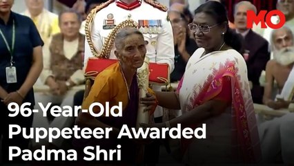 96-year-old Puppeteer Bhimavva Shillekyathara conferred with Padma Shri 