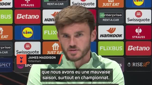 Tottenham - Maddison soutient Postecoglou : Je le respecte énormément
