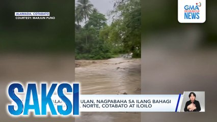 Malalakas na ulan, nagpabaha sa ilang bahagi ng Agusan Del Norte, Cotabato at Iloilo | Saksi