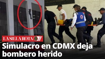 Bombero lesionado en simulacro no era parte del evento oficial