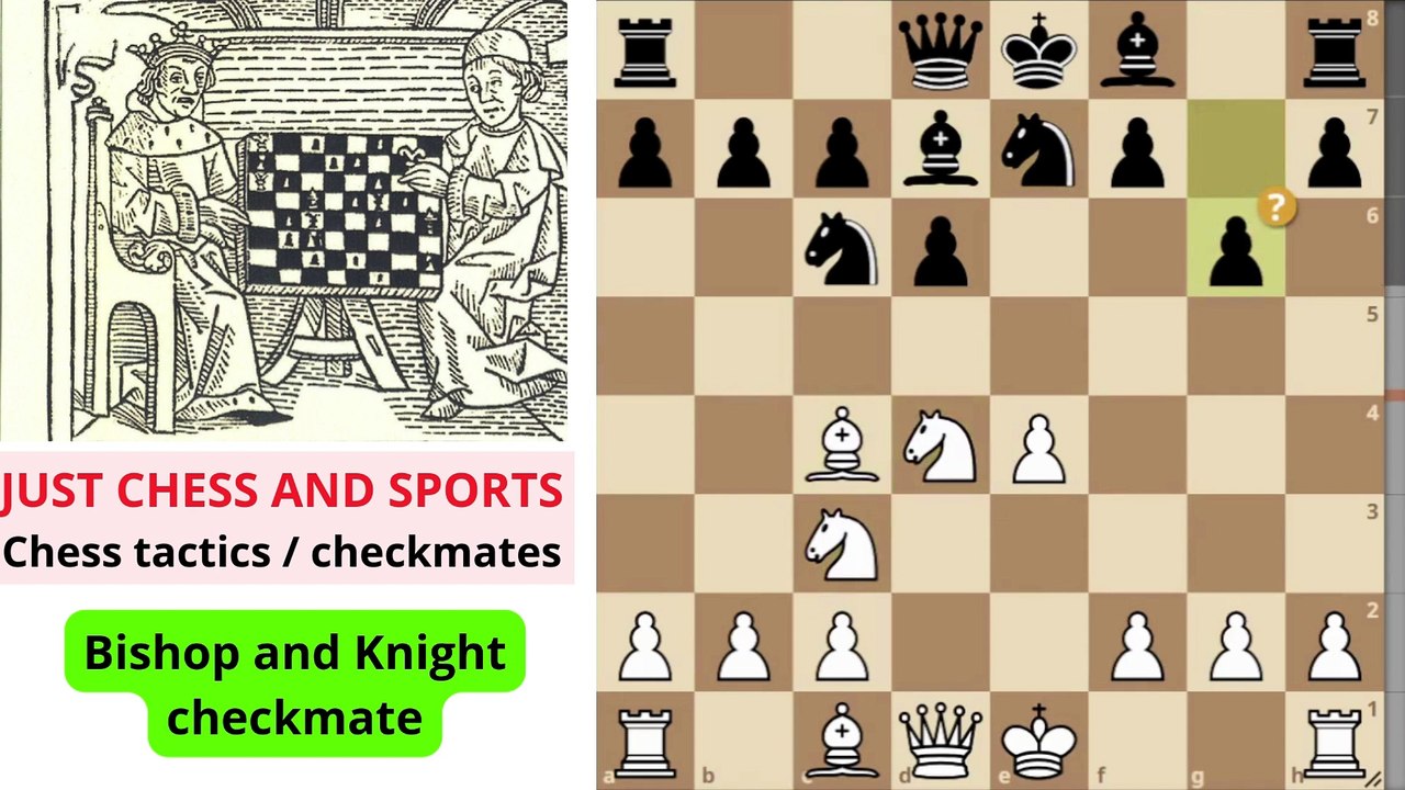 Checkmate Patterns. Knight and Bishop, Damiano's Bishop
