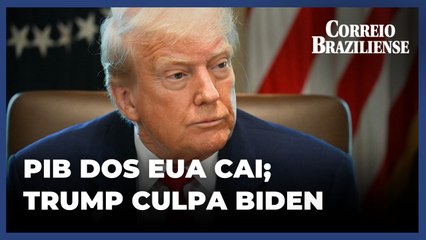 Trump culpa Biden por queda do PIB dos EUA