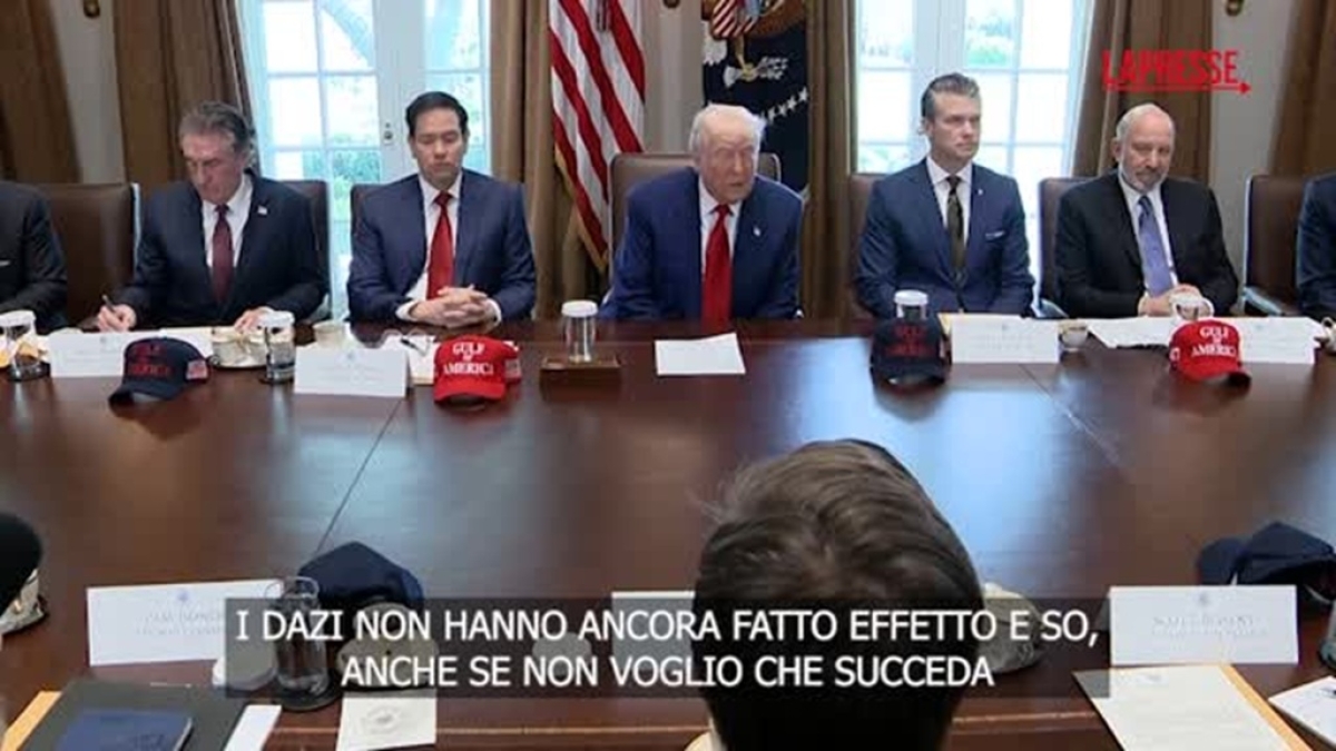 Video Trump sui dazi: «Non sono contento delle difficoltà della Cina, spero in un accordo»
