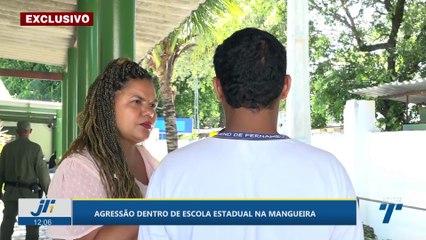 Agressão dentro de escola estadual na Mangueira