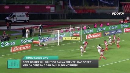 Copa do Brasil: Náutico sai na frente, mas sofre virada contra o São Paulo, no Morumbi