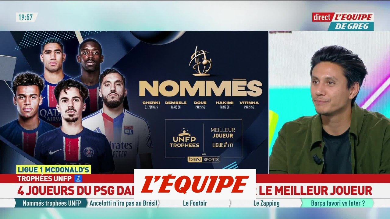 Les nommés pour le tire de meilleur joueur de Ligue 1 - Foot - Trophées UNFP