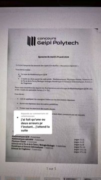 Correction Concours Geipi Polytech QCM Partie 3 Suites numériques Exercice 5 et 6 Questions VA à VD et VIA et VIB.#terminale #terminalespemaths #geipi #polytech #concours