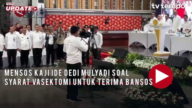 Mensos Kaji Ide Dedi Mulyadi Soal Syarat Vasektomi untuk Terima Bansos