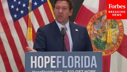 Florida Governor Ron DeSantis Holds Press Briefing On Hope Florida Program