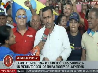 José Alejandro Terán: Le agradezco a la fuerza trabajadora por su firme compromiso con La Guaira