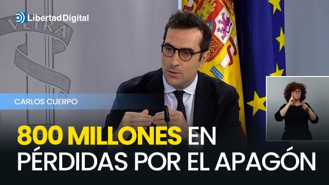 El Gobierno estima hasta 800 millones de euros en pérdidas por el apagón