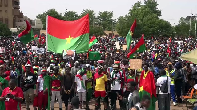 Burkina Faso : manifestation en soutien au gouvernement à Ouagadougou
