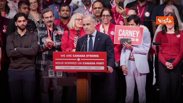 Mark Carney vince le elezioni in Canada, la festa con i sostenitori del Partito Liberale