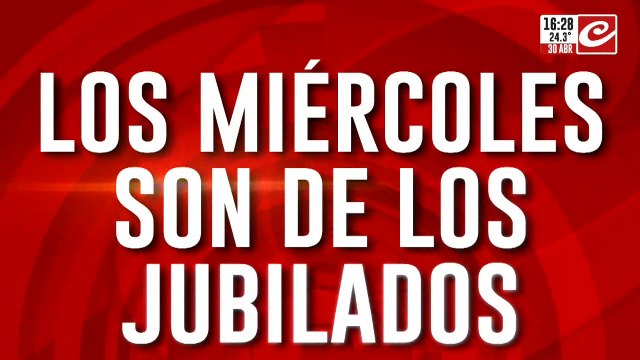 Los miércoles son de jubilados: Nos hemos jubilado del trabajo pero no de la dignidad