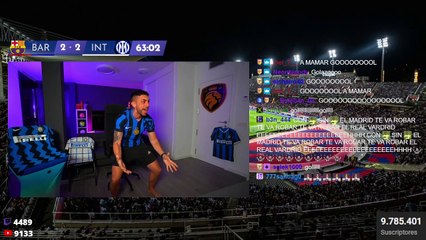 DjMaRiiO reacciona a los goles de la segunda parte del Barça - Inter