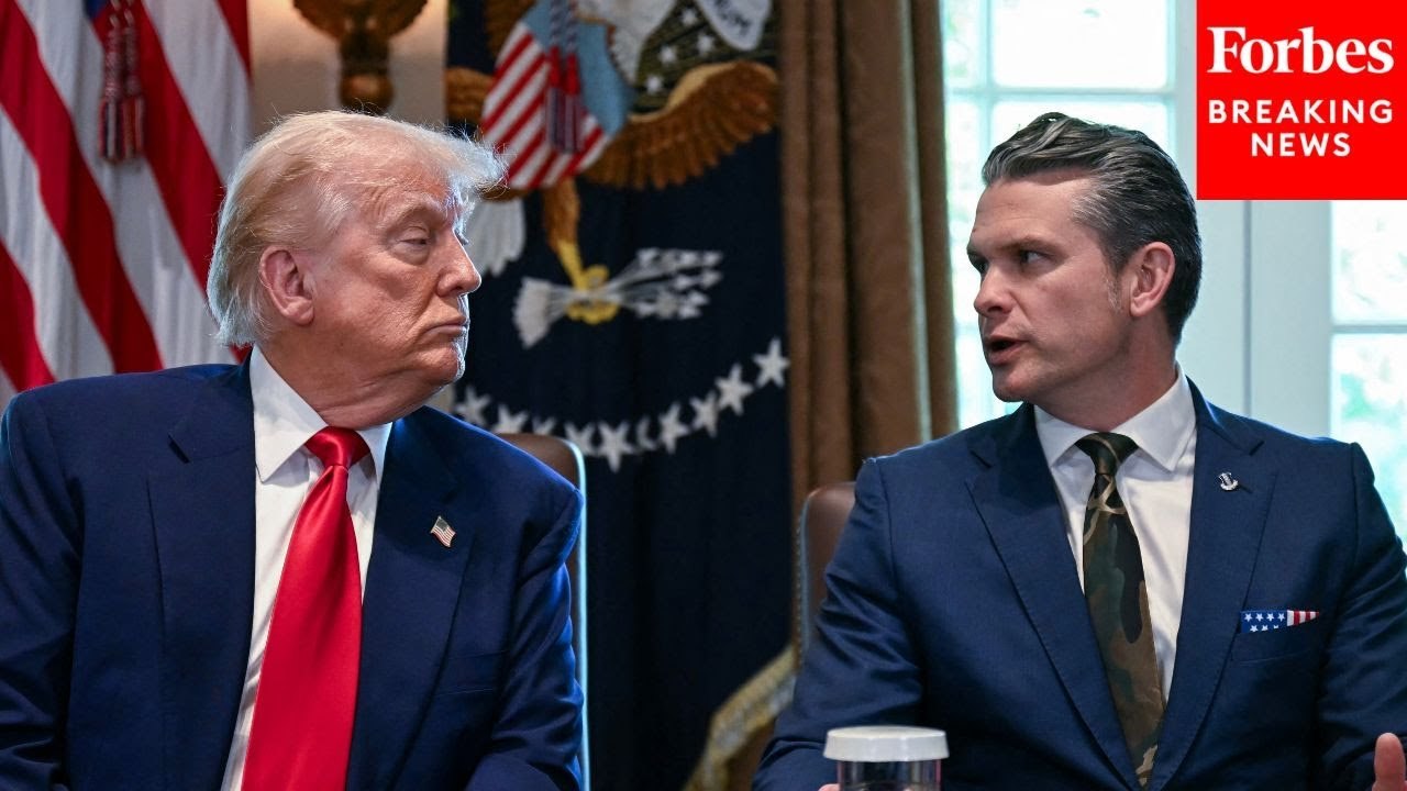 President Trump Jokes That Pete Hegseth Is His 'Least Controversial' Person During Cabinet Meeting