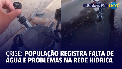 População registra falta de água na cidade e problemas na rede hídrica