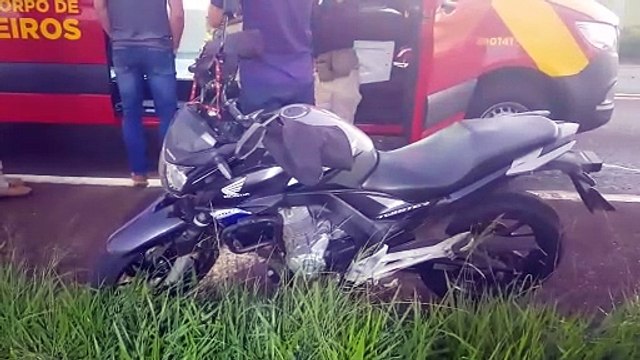 Motociclista fica ferido em acidente na rodovia BR-369