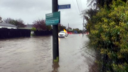 Flooding on the corner of Sparks Rd and Gainsborough St