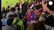 La brutal celebración del padre de Lamine tras el gol de su hijo | kevinpatriciosilv