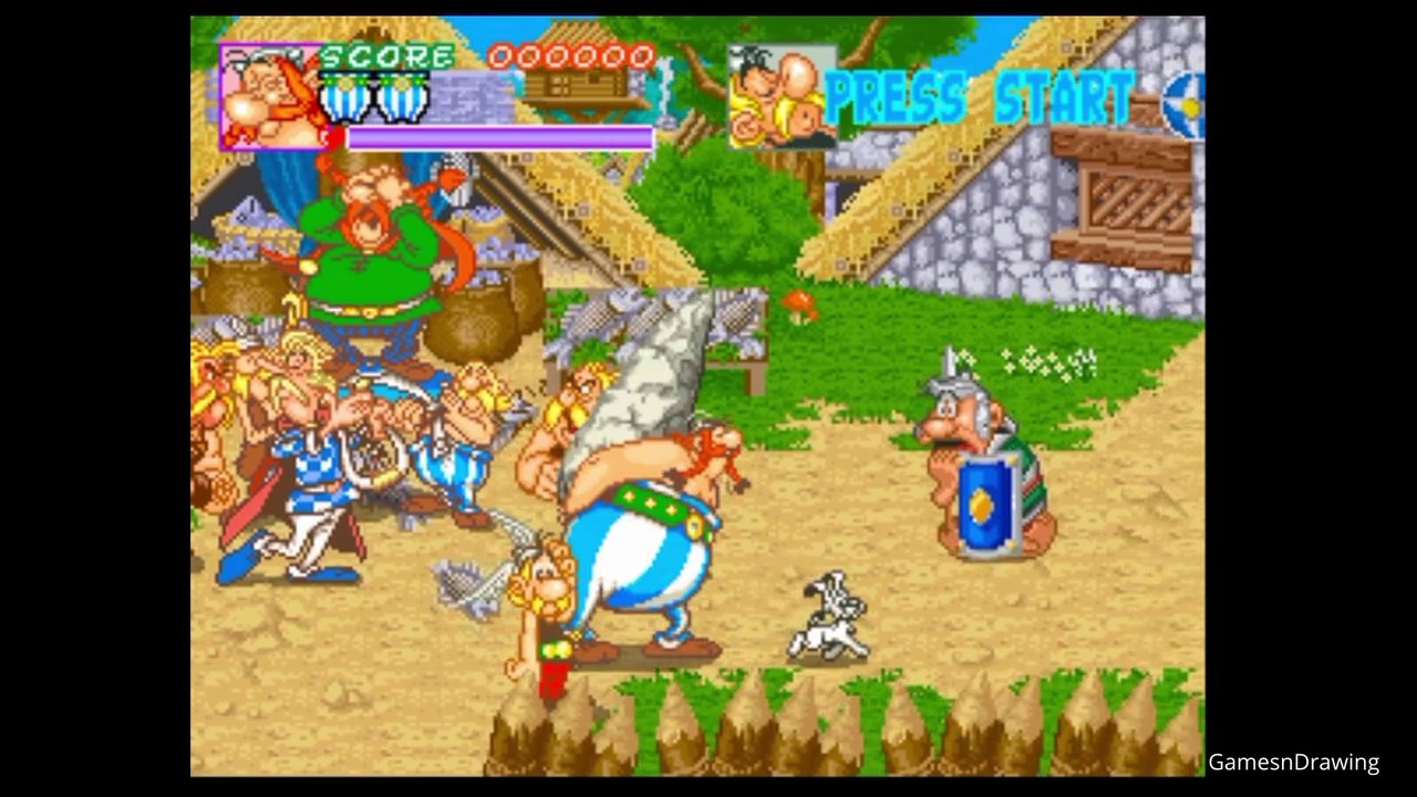 Asterix Retro Arcade Game Gameplay No Commentary