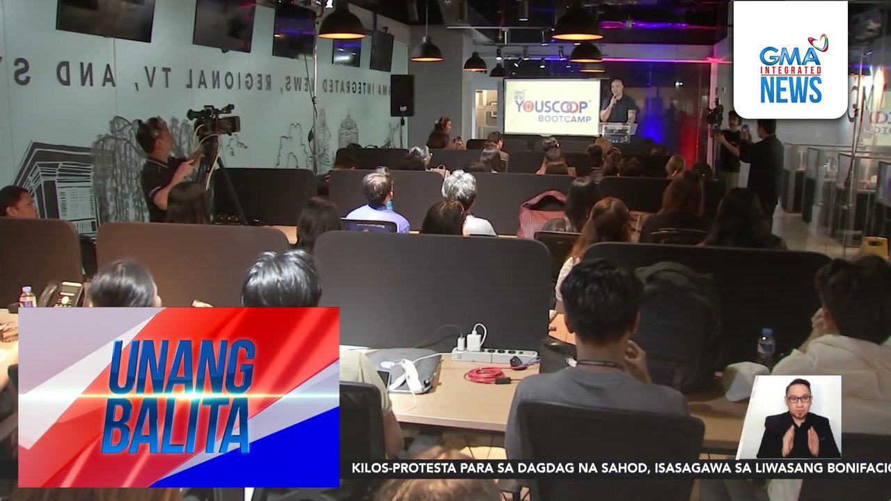 Mga estudyanteng nag-training sa YouScoop+ Bootcamp, tutulong sa digital operations ng GMA Integrated News sa Eleksyon 2025 | Unang Balita
