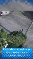 Florida Siblings Try to Flee Drug Bust on Scooter, Caught on Helicopter Cam