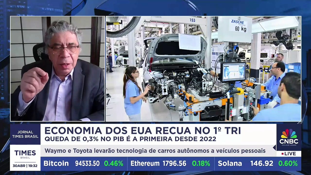 Tarifas e incertezas derrubam PIB americano; Otaviano Canuto analisa valores e futuros riscos