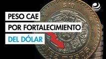 Peso mexicano cae por fortalecimiento del dólar, pero cierra mes de fuerte avance