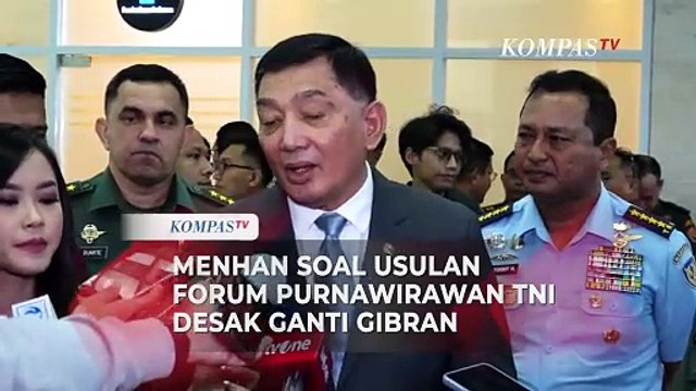 Menhan Sjafrie Soal Tuntutan Purnawirawan TNI Desak Ganti Wapres Gibran