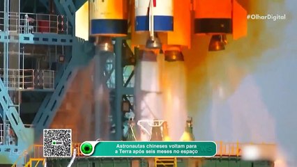 Astronautas chineses voltam para a Terra após seis meses no espaço