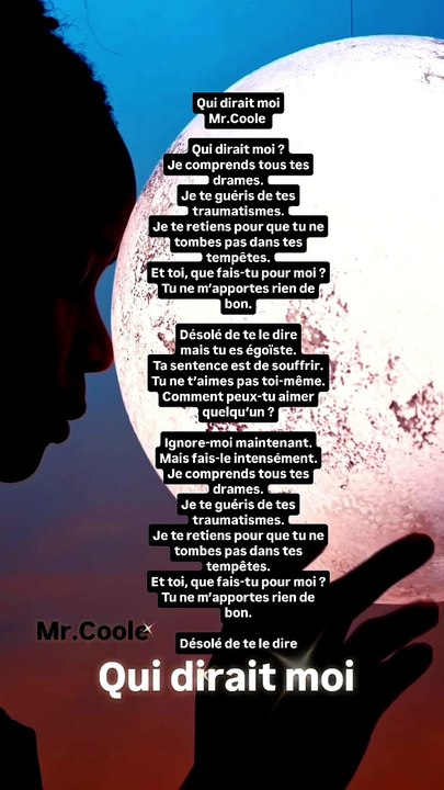 Qui dirait moi