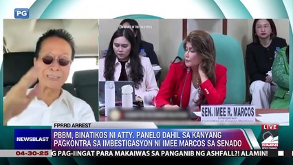 Atty. Panelo, Binatikos si Pangulong Marcos Jr. dahil sa pagkontra sa imbestigasyon ni Imee Marcos sa Senado
