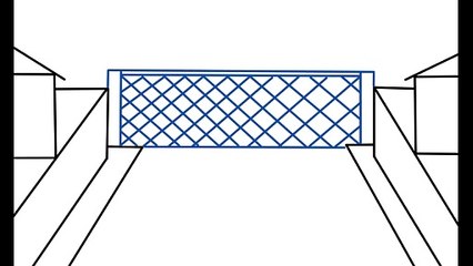 Grades nas Esquinas das Ruas para Sobreviver de Zumbis.