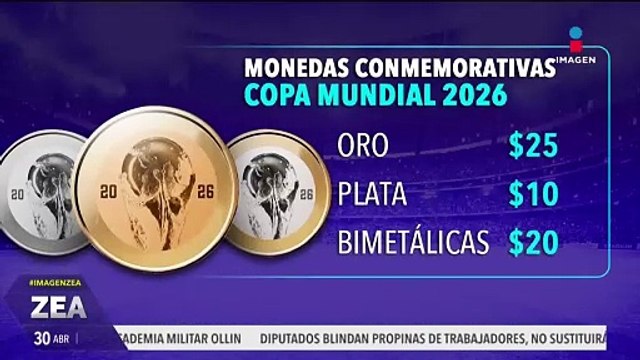 Aprueban 9 monedas conmemorativas para el Mundial 2026