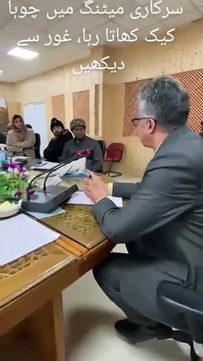 Government meeting and mouse entry#fuuny