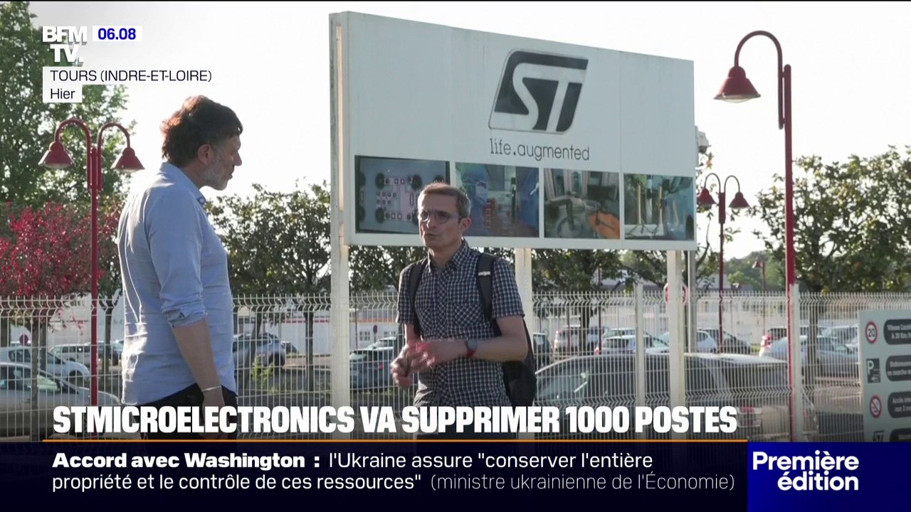 L'entreprise de composants électroniques STMicroelectronics souhaite supprimer 1.000 postes d'ici fin 2027