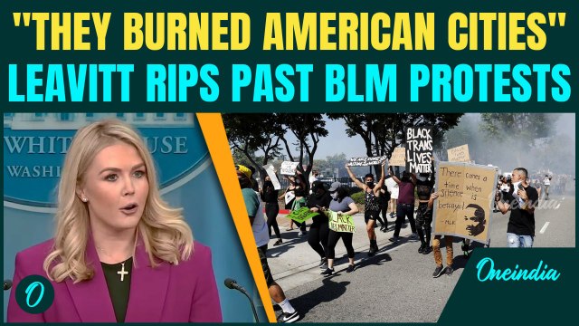 Leavitt Takes Aim at BLM: “THEY BURNED DOWN AMERICAN CITIES” | Blames Democrats For Left Violence