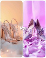 Glittery Sky Blue vs Glittery Lilac | Aesthetic Fashion Color Battle**
