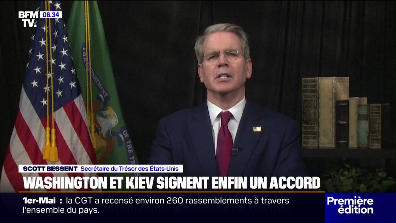 Guerre en Ukraine: "L'administration Trump s'engage en faveur d'un processus de paix, centré sur une Ukraine libre", assure Scott Bessent (secrétaire du Trésor des États-Unis)