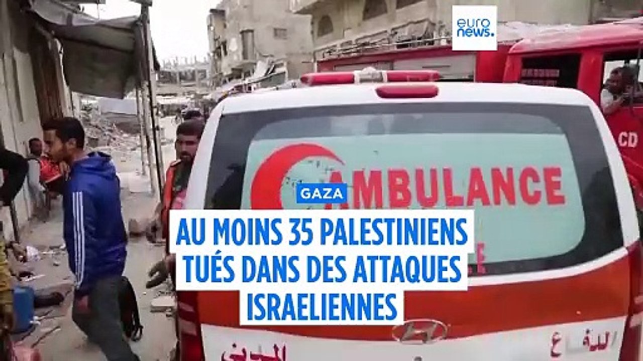Gaza : au moins 35 Palestiniens tués dans des frappes israéliennes, l'aide humanitaire s'épuise
