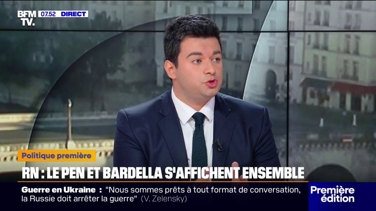 ÉDITO - RN: "Marine Le Pen compte bien rappeler, aux côtés de son plan B Jordan Bardella, que le plan A est toujours d'actualité pour 2027"
