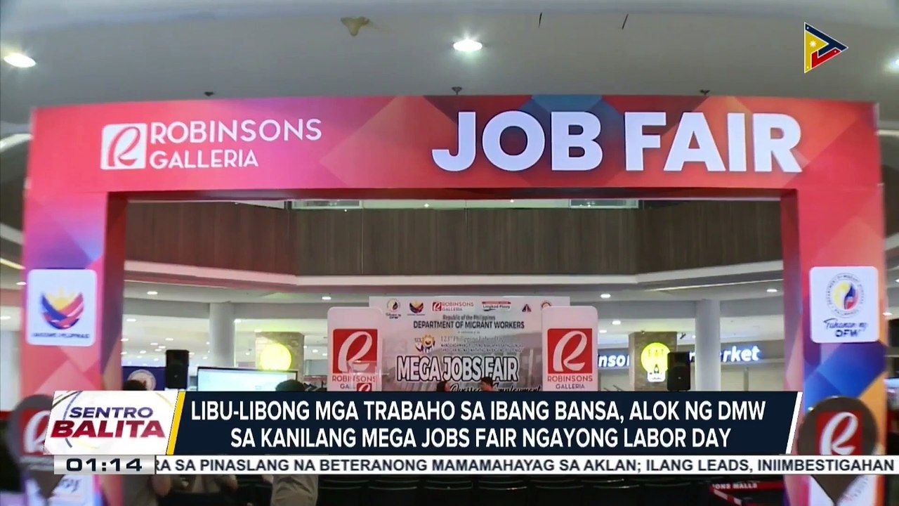 Libo-libong trabaho sa ibang bansa, alok ng DMW sa kanilang Mega Jobs Fair ngayong Labor Day